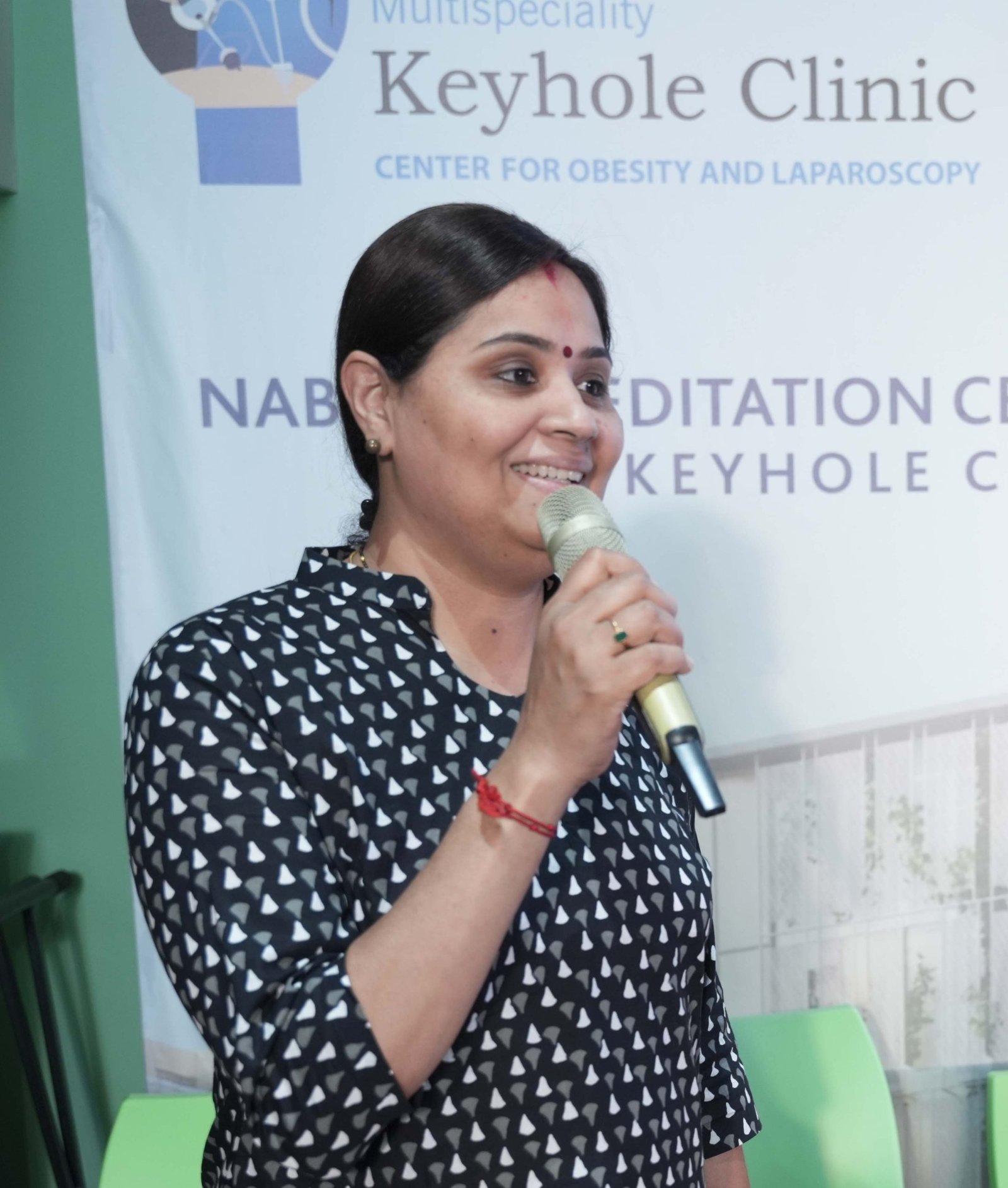 Dr Dhanya S Pillai at Keyhole Clinic on the occasion of NABH Accreditation Ceremony of Center at Kochi