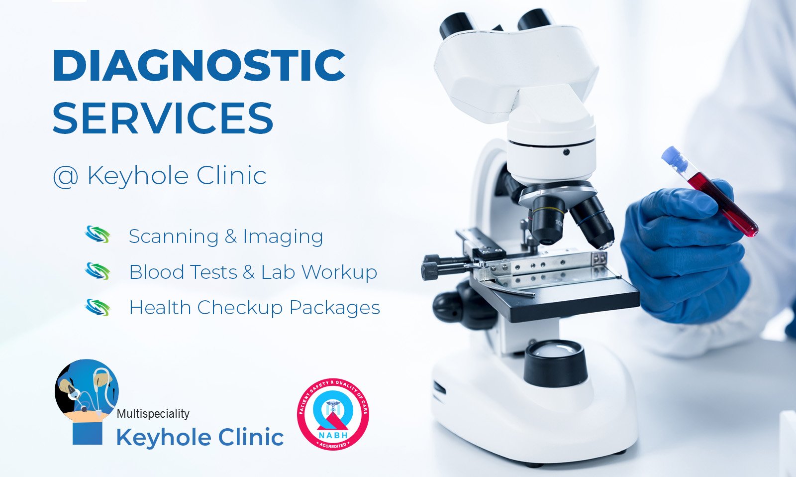 Diagnostic Services at Keyhole Clinic Edappally, Kochi